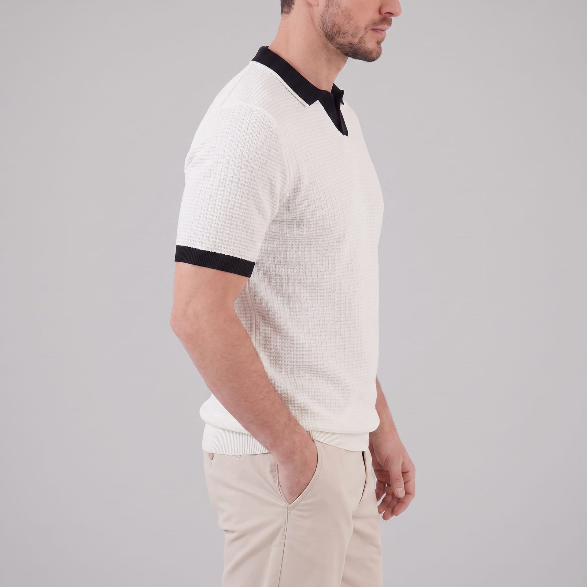 Bellamy Contrast Trim Knit Polo