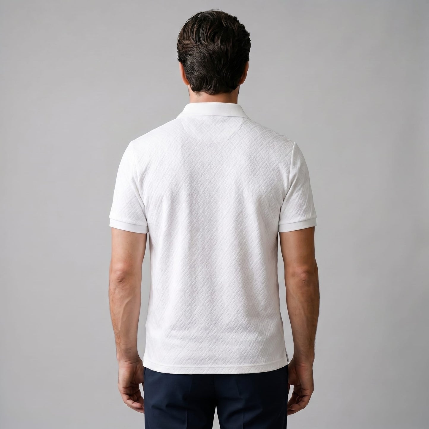 Benson Textured Knit Polo Shirt_3