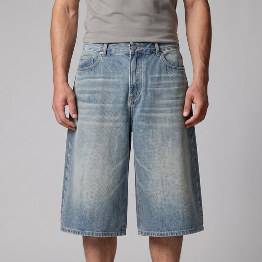 Goddard Wide Leg Denim Shorts_1