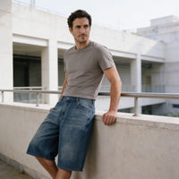 Goddard Wide Leg Denim Shorts