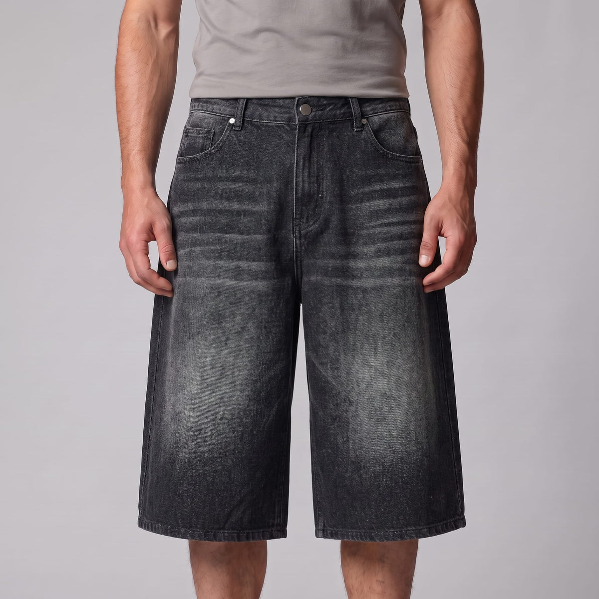 Goddard Wide Leg Denim Shorts