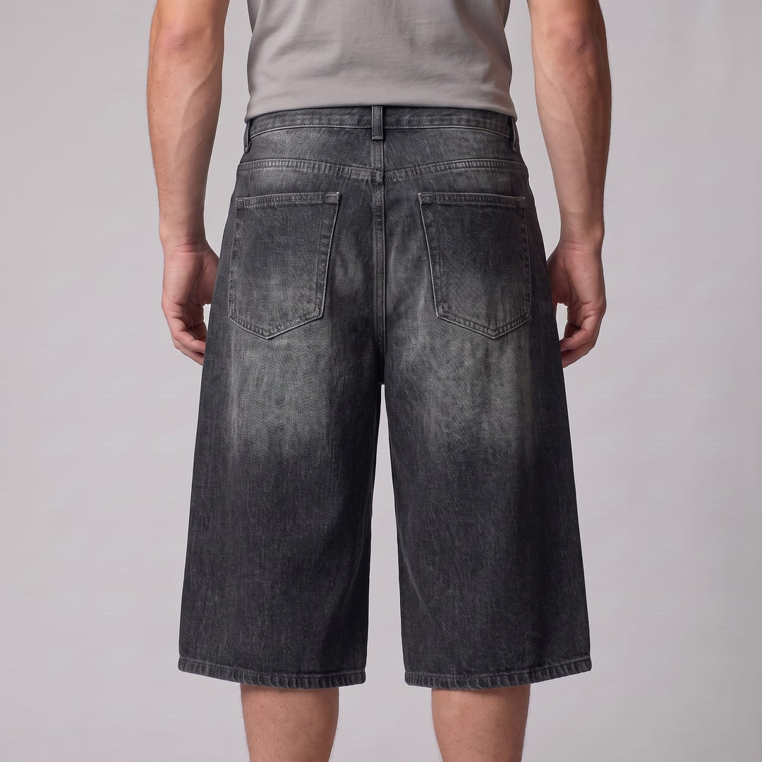 Goddard Wide Leg Denim Shorts