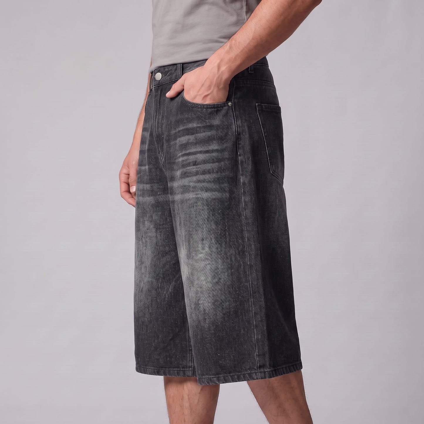 Goddard Wide Leg Denim Shorts_16