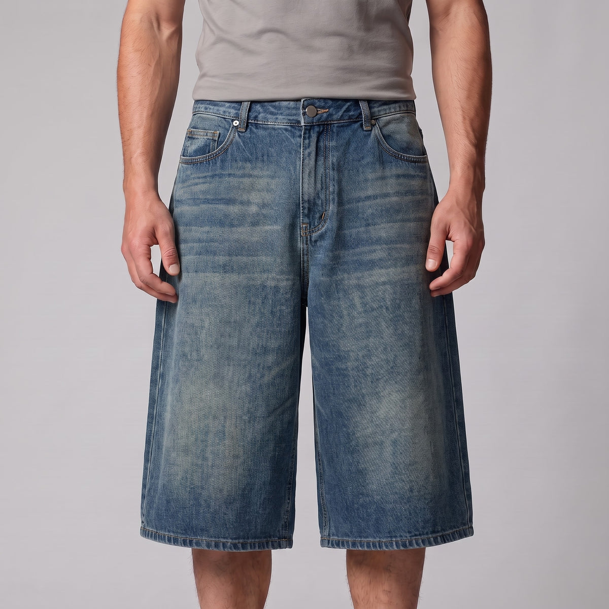 Goddard Wide Leg Denim Shorts