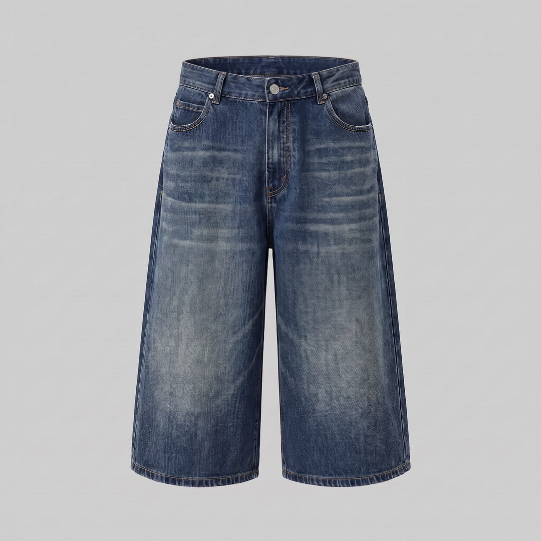 Goddard Wide Leg Denim Shorts