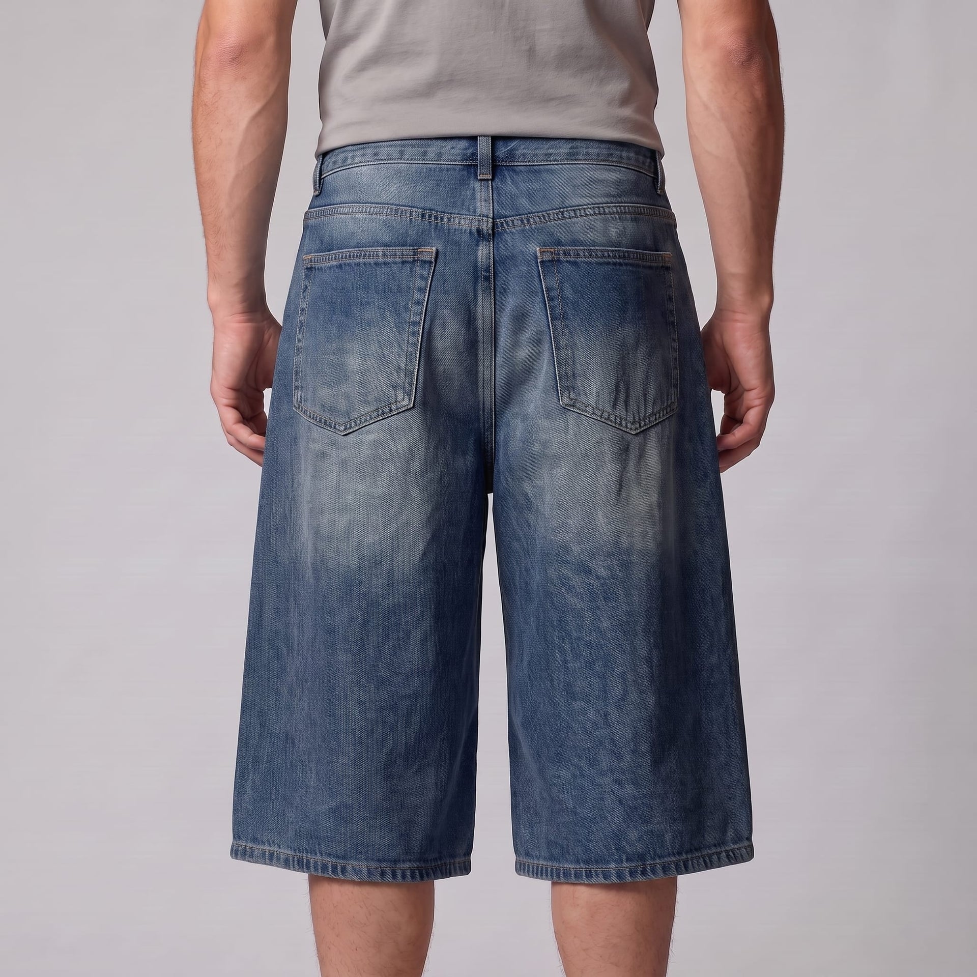 Goddard Wide Leg Denim Shorts