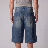 Goddard Wide Leg Denim Shorts