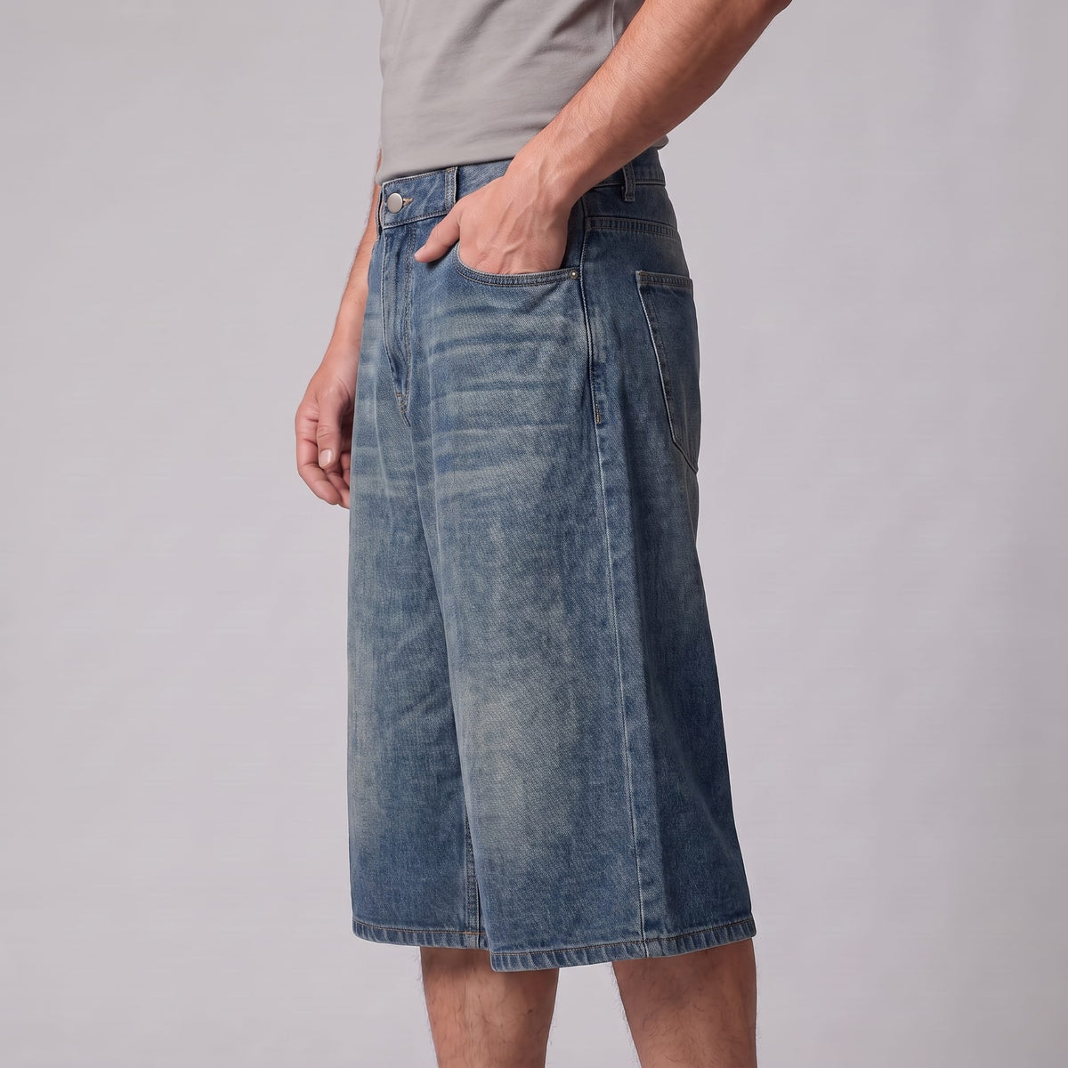 Goddard Wide Leg Denim Shorts_22