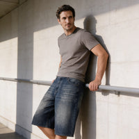Goddard Wide Leg Denim Shorts