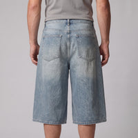 Goddard Wide Leg Denim Shorts