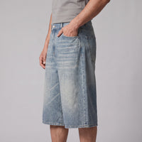 Goddard Wide Leg Denim Shorts