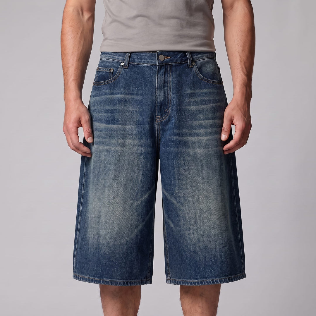 Goddard Wide Leg Denim Shorts