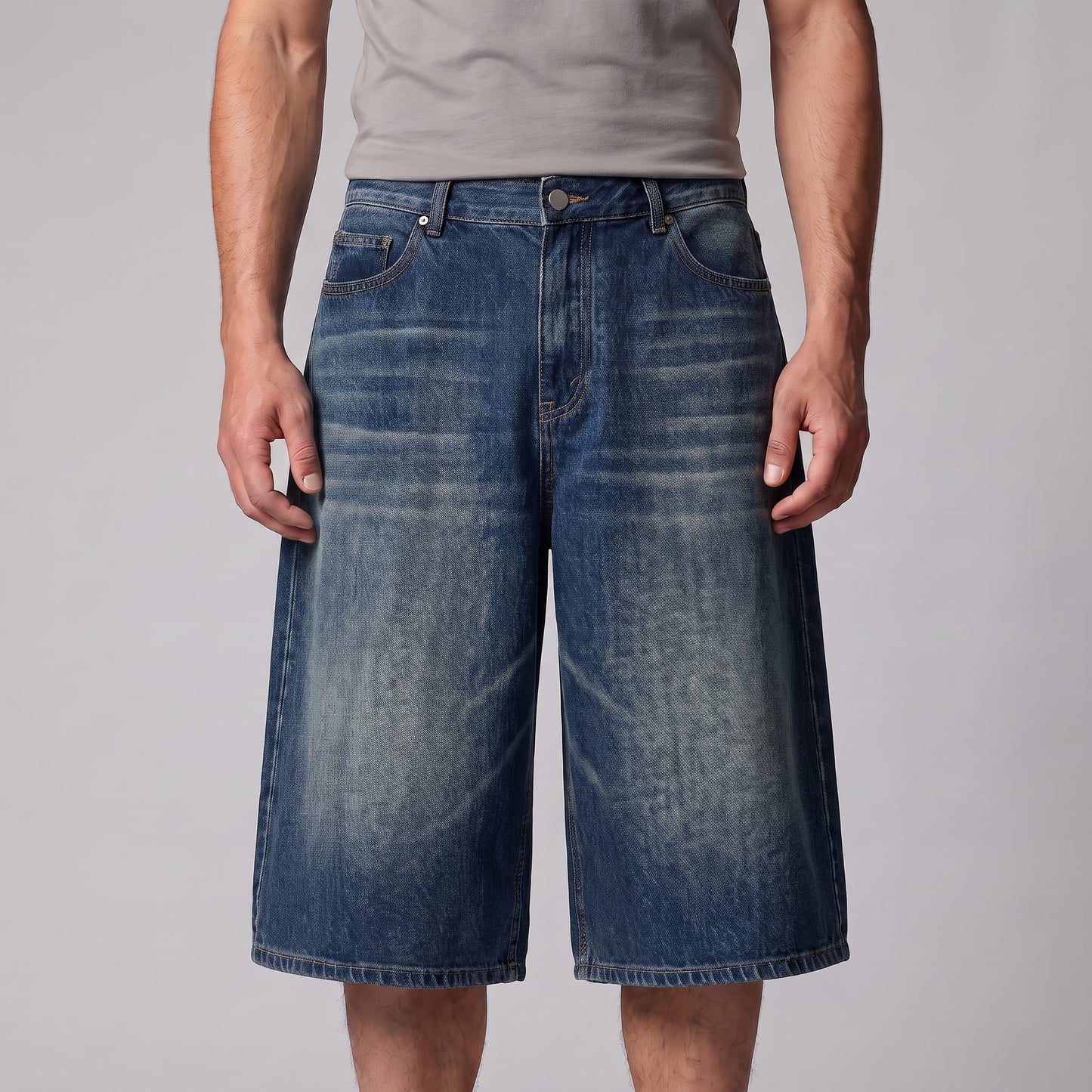 Goddard Wide Leg Denim Shorts_7