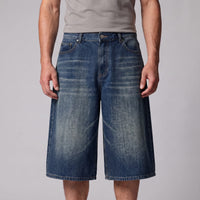 Goddard Wide Leg Denim Shorts
