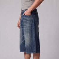 Goddard Wide Leg Denim Shorts