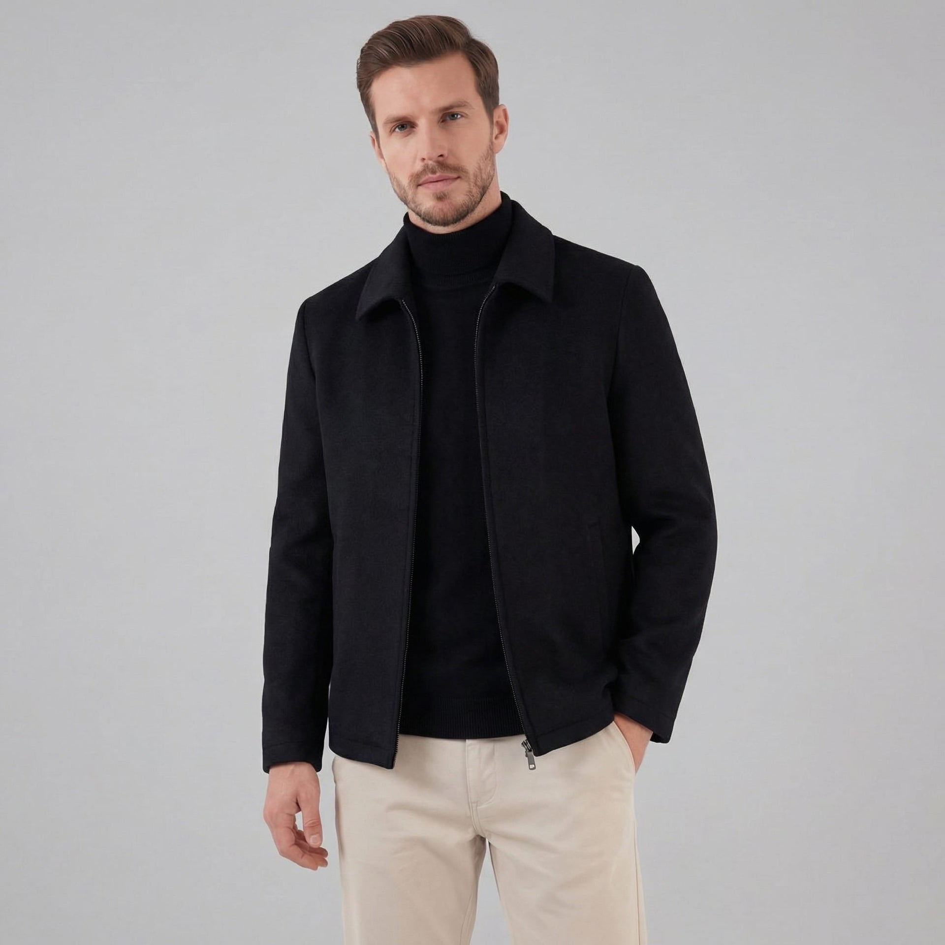 Kimball Wool Blend Zip Jacket