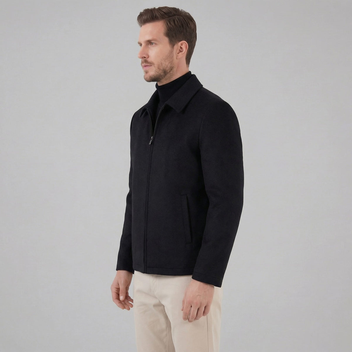 Kimball Wool Blend Zip Jacket