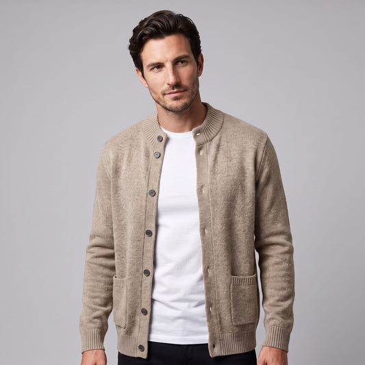 Ignatius Wool Button Front Cardigan_1