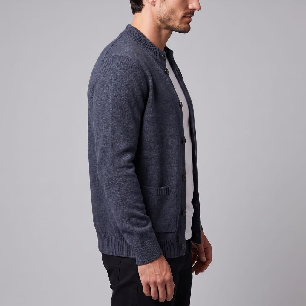 Ignatius Wool Button Front Cardigan
