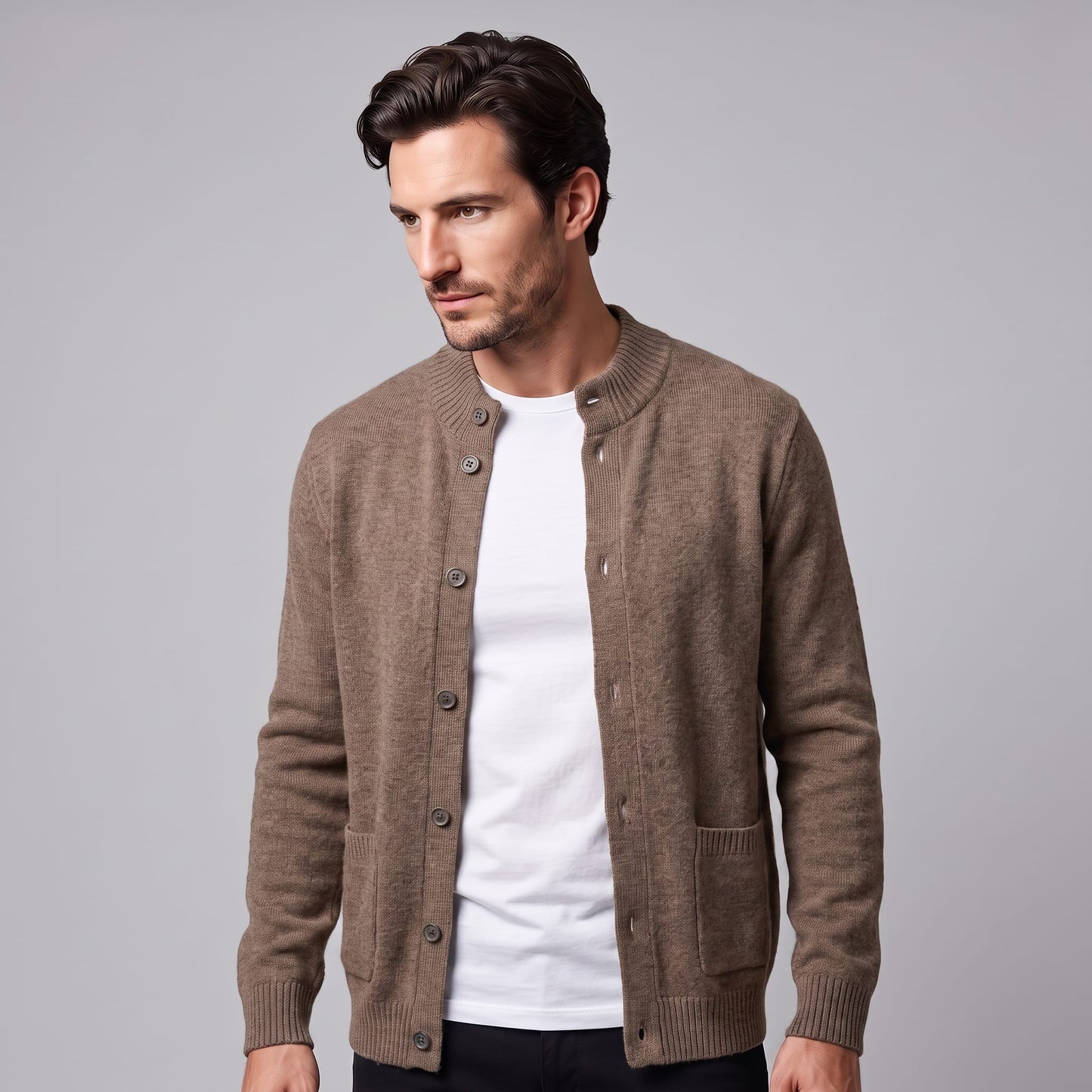 Ignatius Wool Button Front Cardigan_13