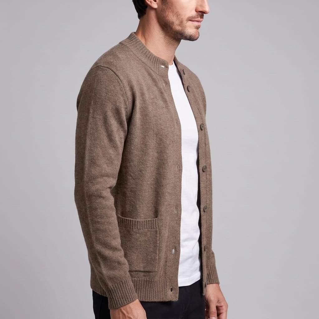 Ignatius Wool Button Front Cardigan