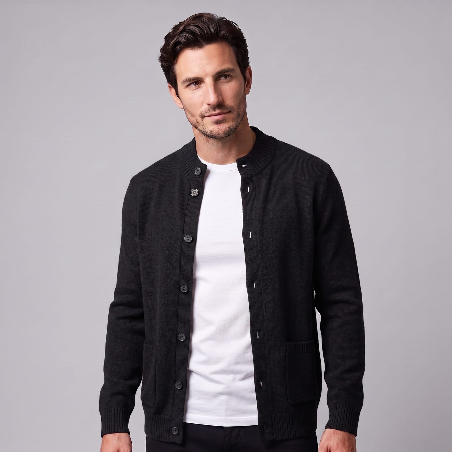 Ignatius Wool Button Front Cardigan_17