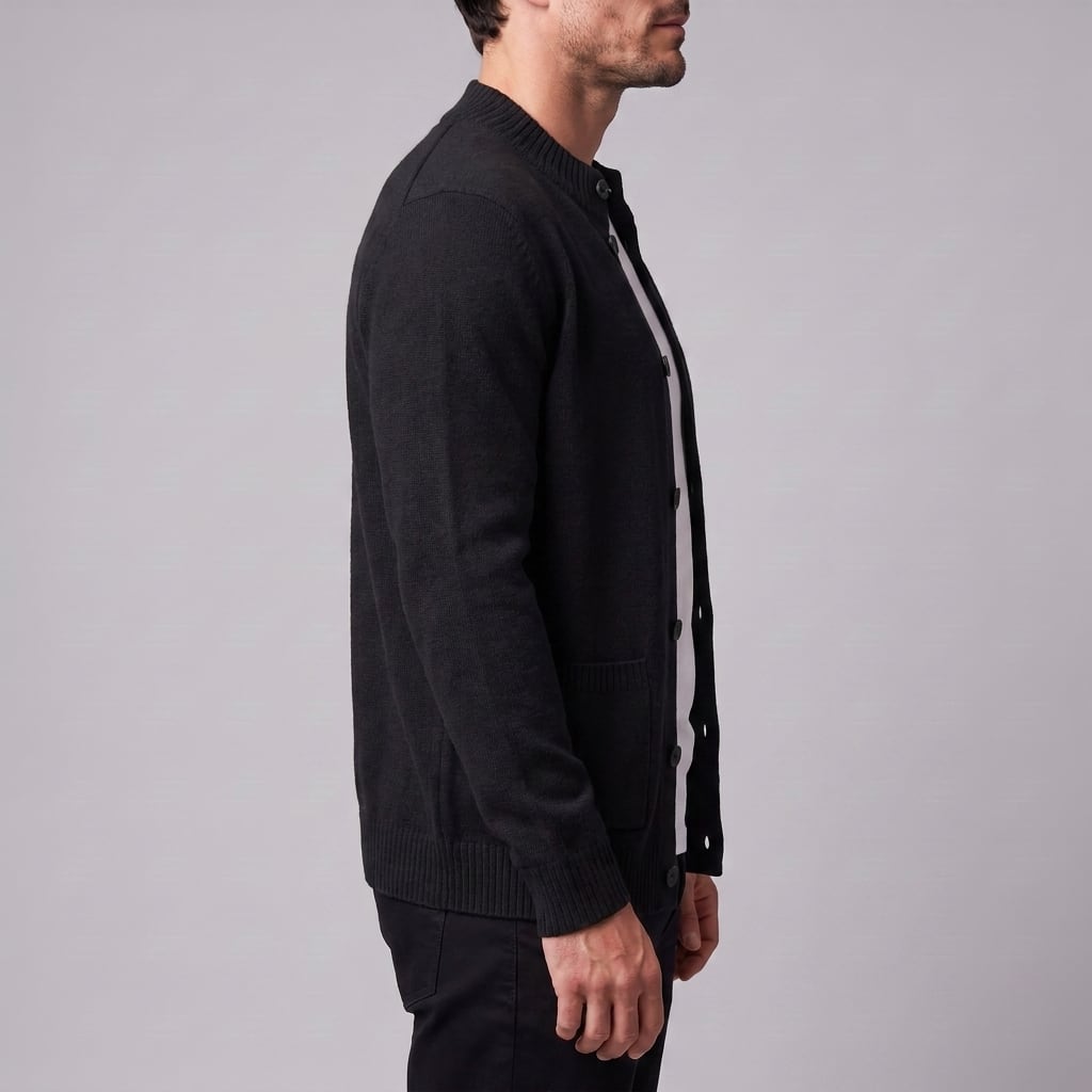 Ignatius Wool Button Front Cardigan