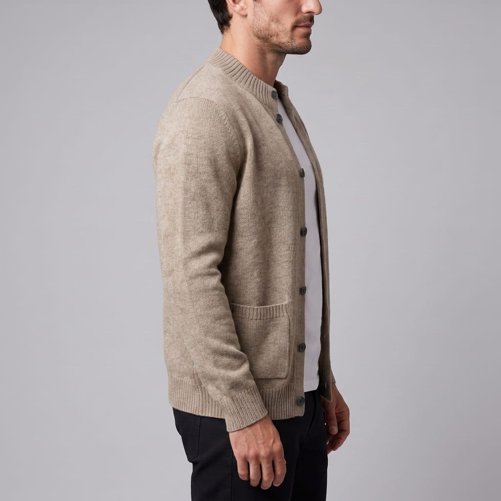 Ignatius Wool Button Front Cardigan