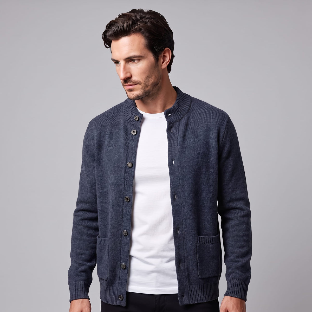 Ignatius Wool Button Front Cardigan_9