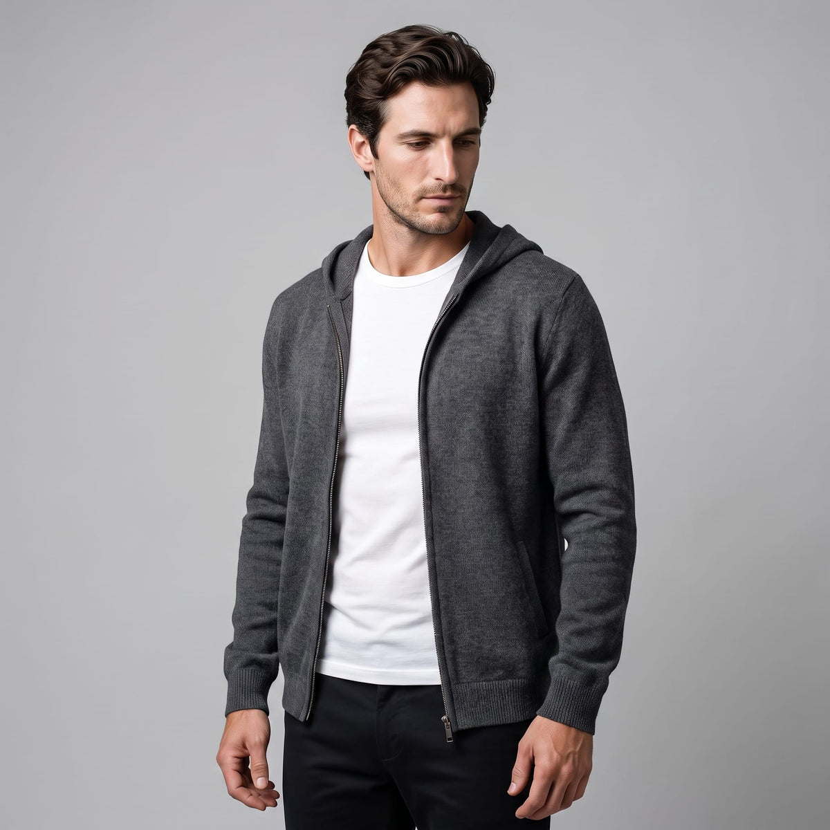 Irving Wool Zip Up Hoodie