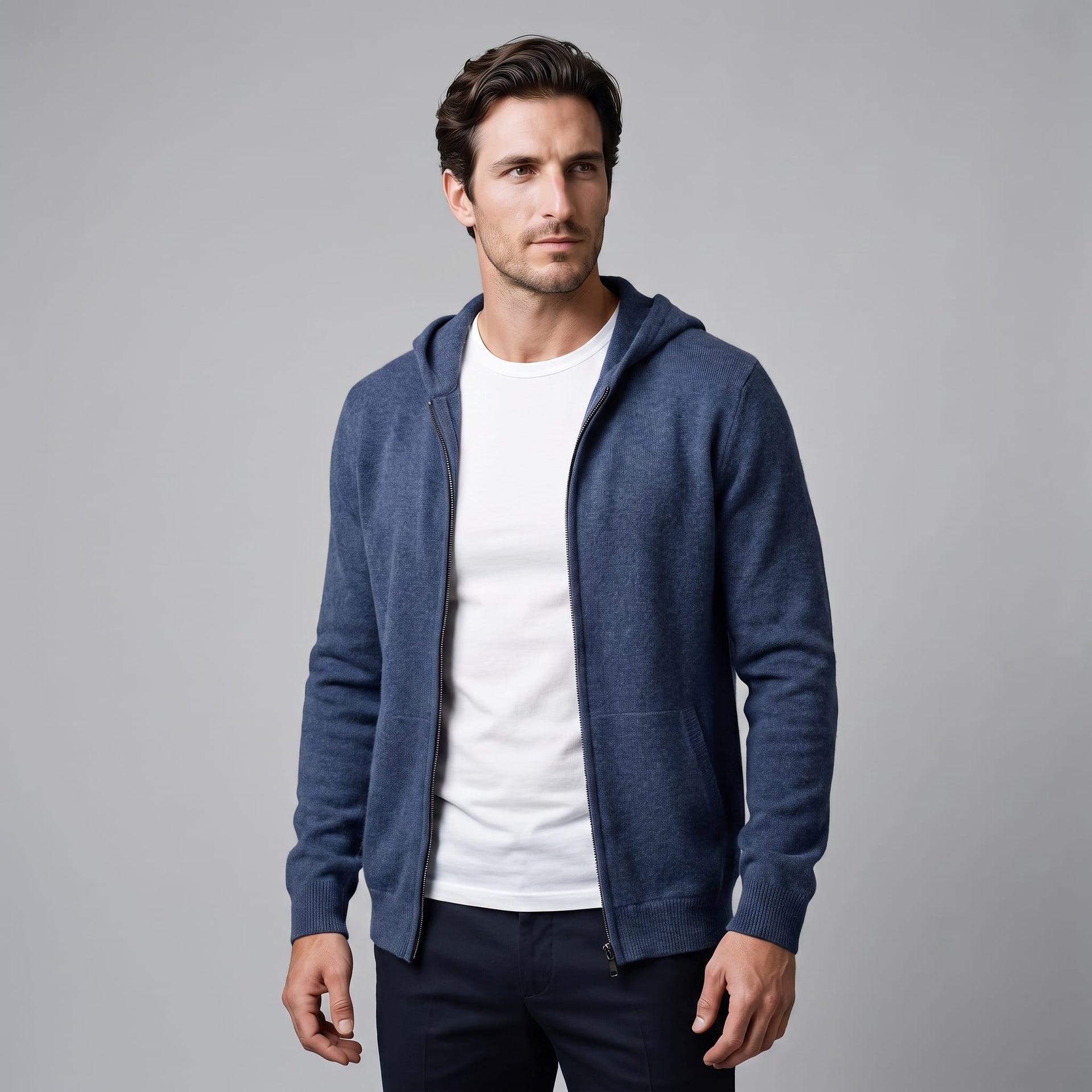 Irving Wool Zip Up Hoodie