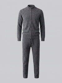 Eli Wool Knit Zip Cardigan and Pants Set