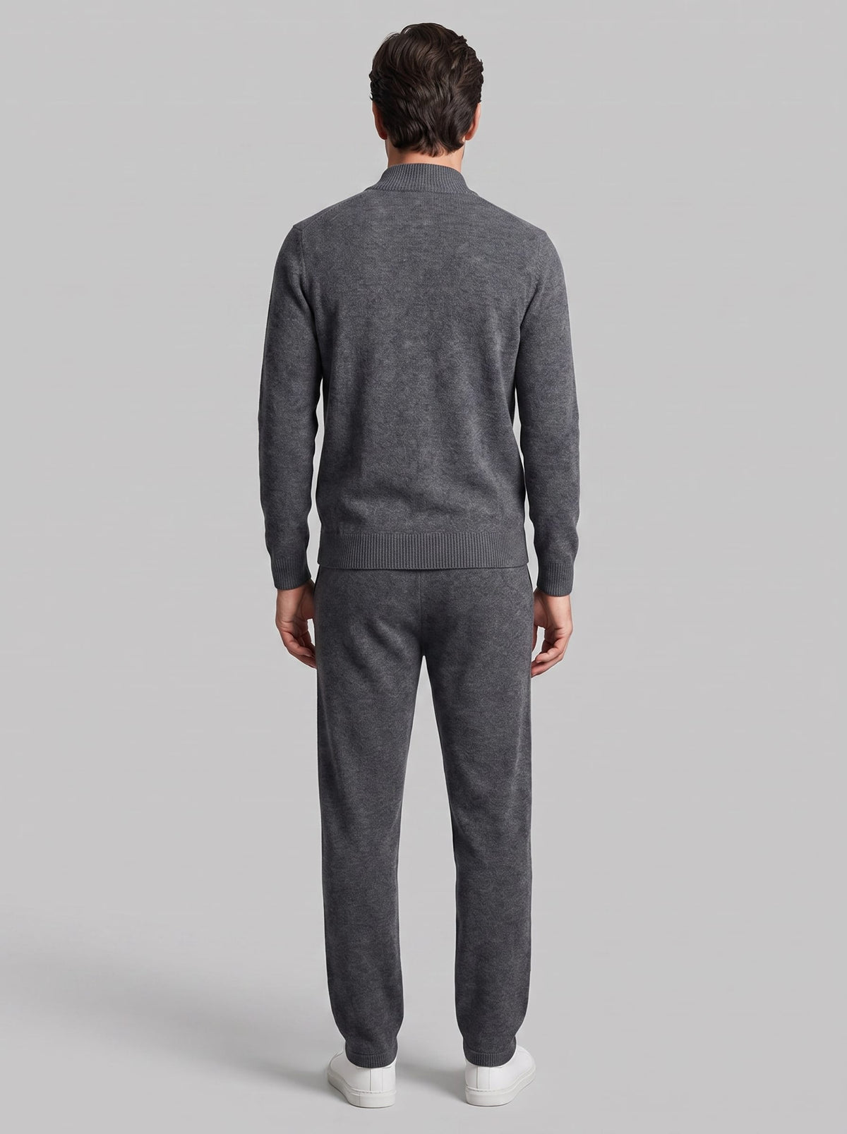 Eli Wool Knit Zip Cardigan and Pants Set