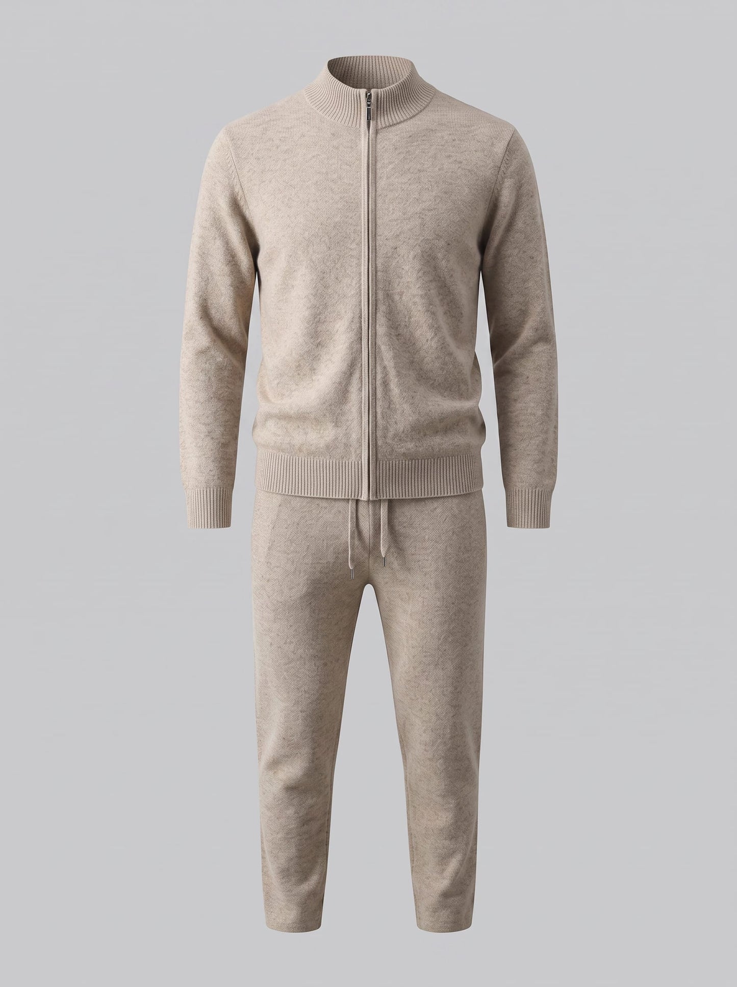 Eli Wool Knit Zip Cardigan and Pants Set_2