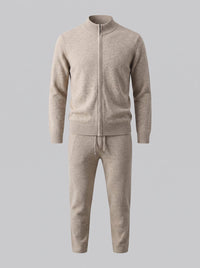Eli Wool Knit Zip Cardigan and Pants Set