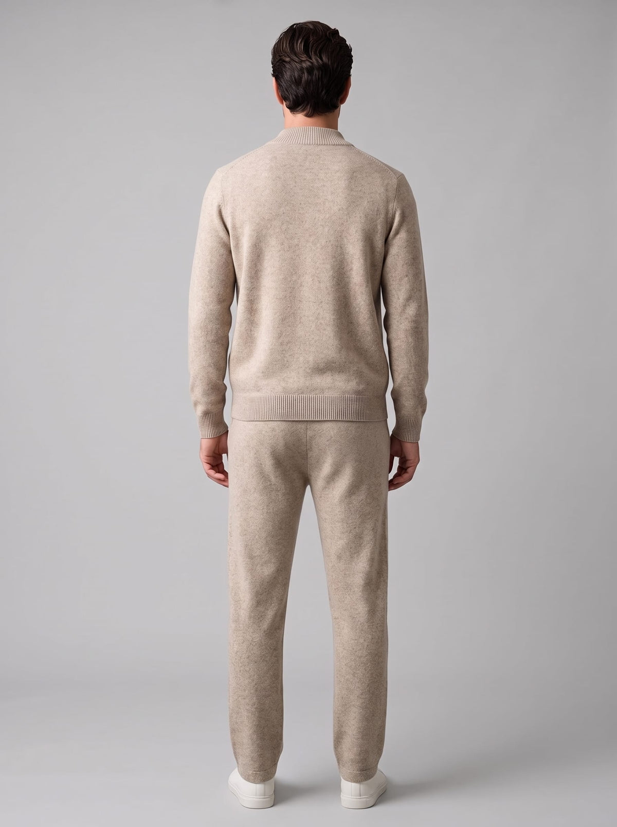 Eli Wool Knit Zip Cardigan and Pants Set