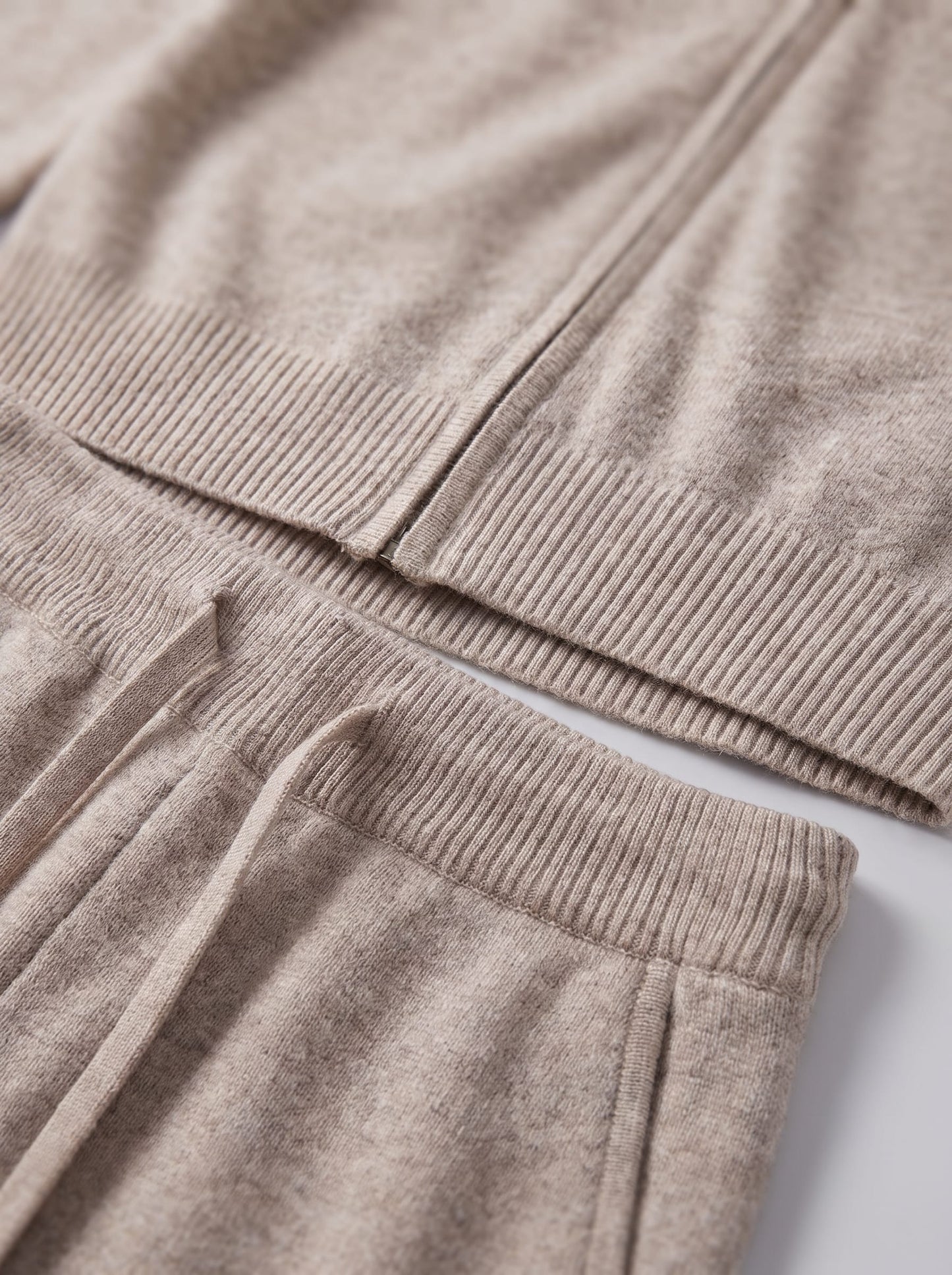 Eli Wool Knit Zip Cardigan and Pants Set_5