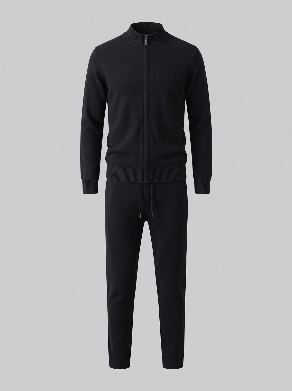 Eli Wool Knit Zip Cardigan and Pants Set_7