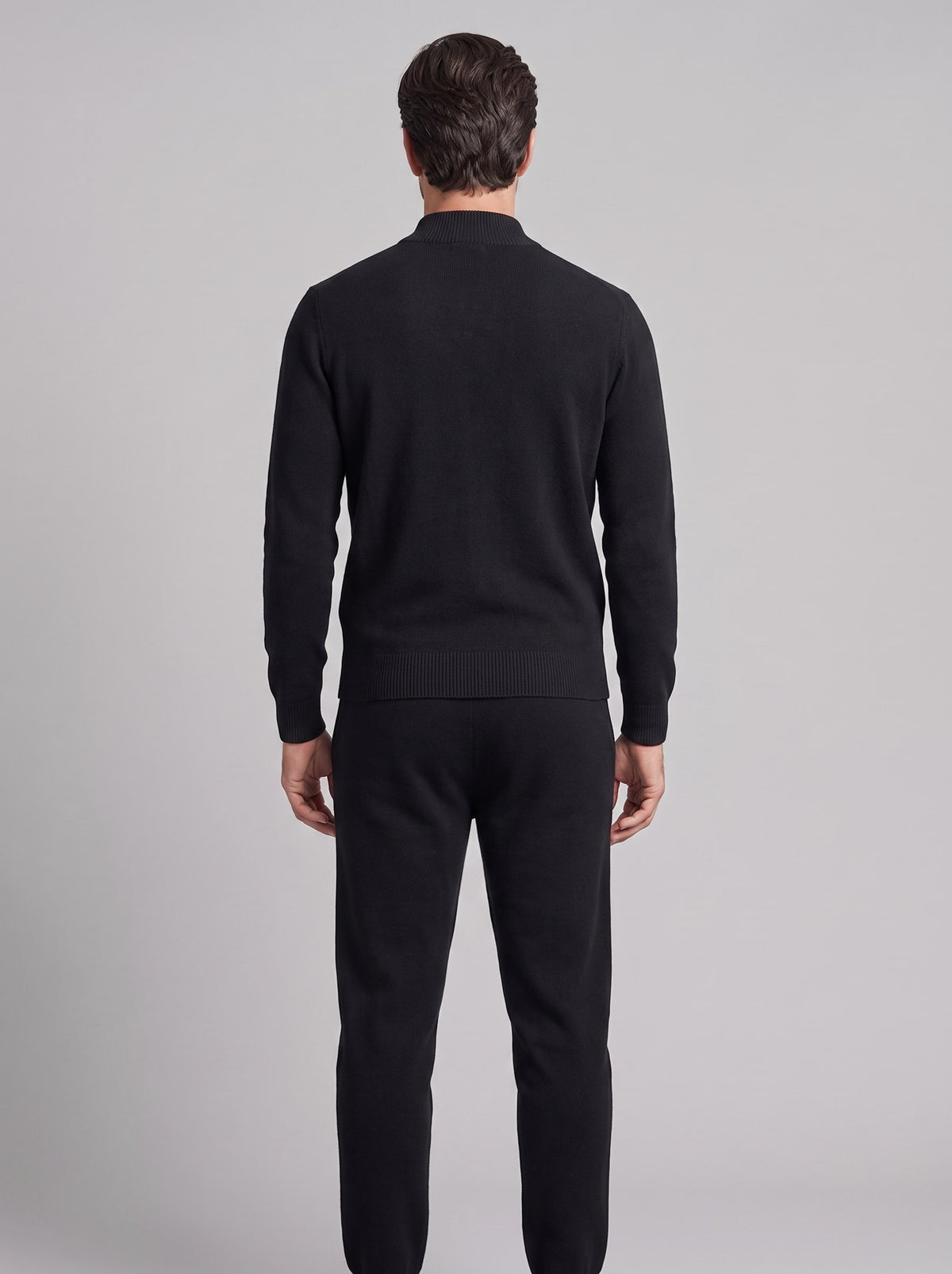 Eli Wool Knit Zip Cardigan and Pants Set_8