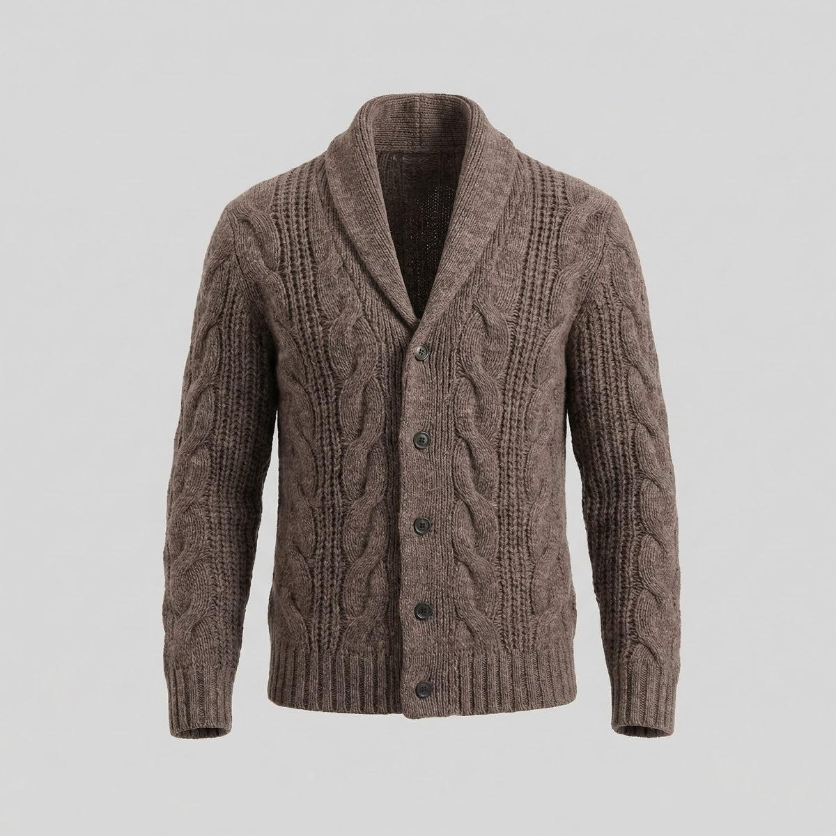 Jefferson Cable Knit Shawl Collar Cardigan_10