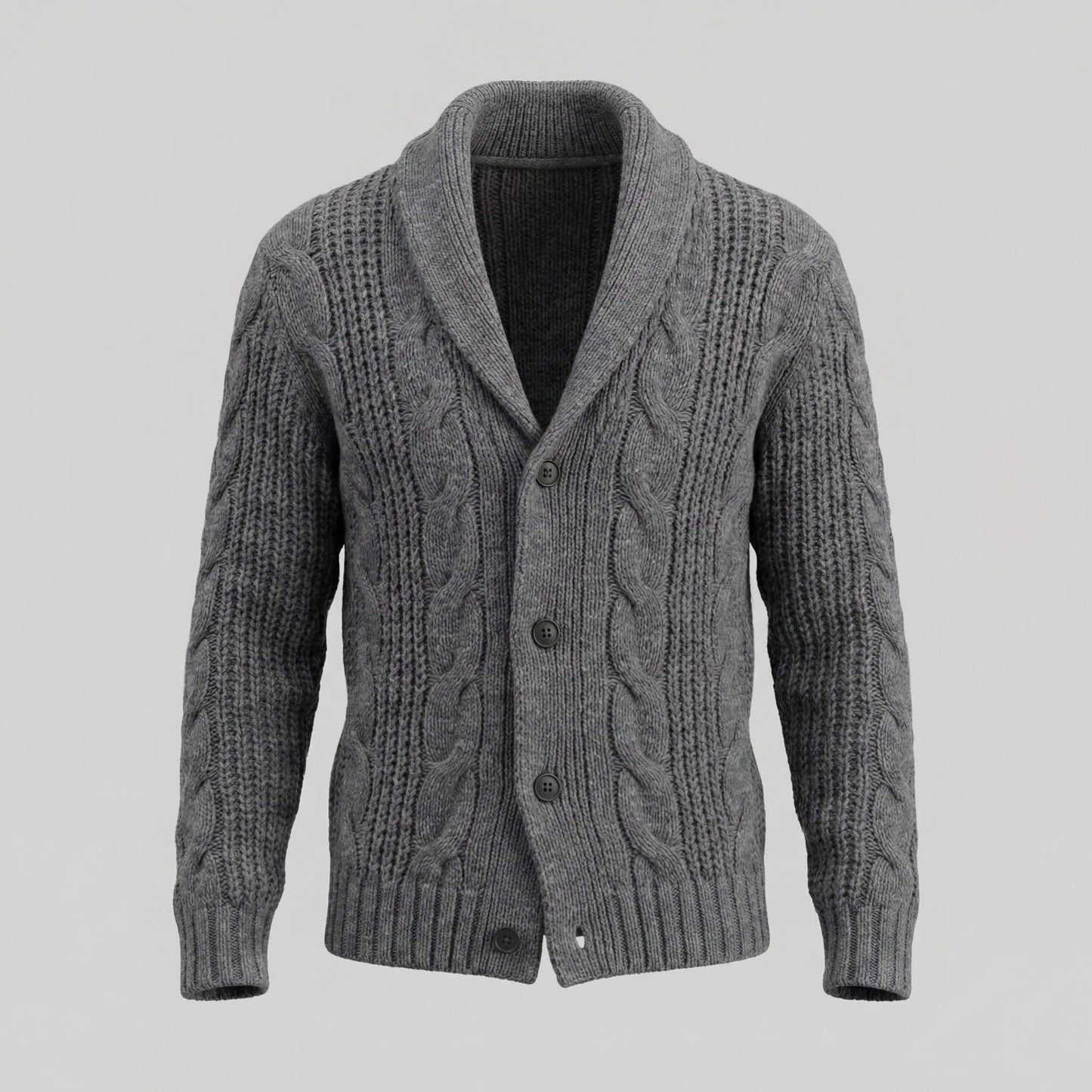 Jefferson Cable Knit Shawl Collar Cardigan_15