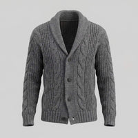 Jefferson Cable Knit Shawl Collar Cardigan