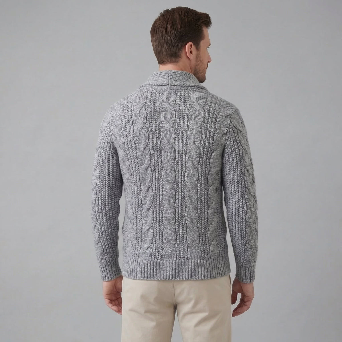 Jefferson Cable Knit Shawl Collar Cardigan_18