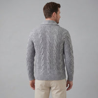 Jefferson Cable Knit Shawl Collar Cardigan