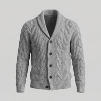 Jefferson Cable Knit Shawl Collar Cardigan