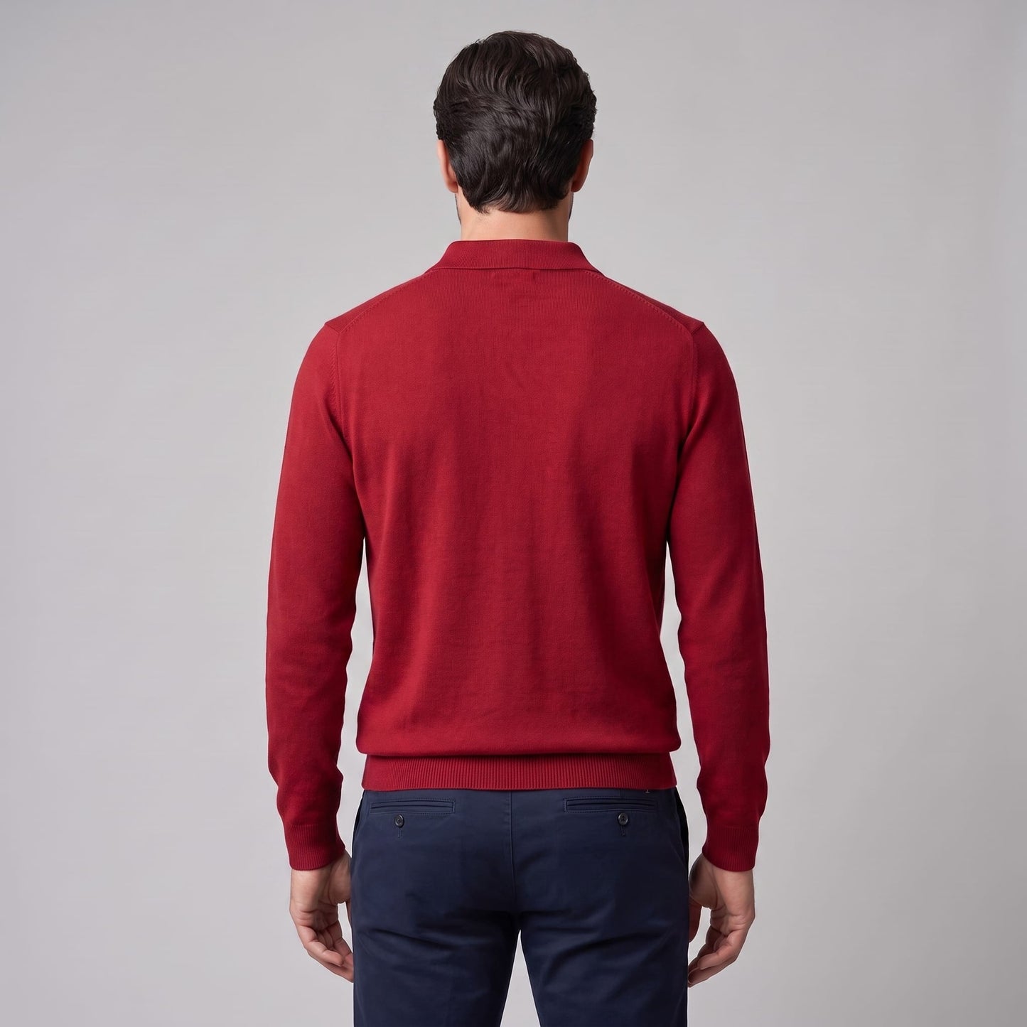 Kingsley Wool Polo Collar Sweater_13