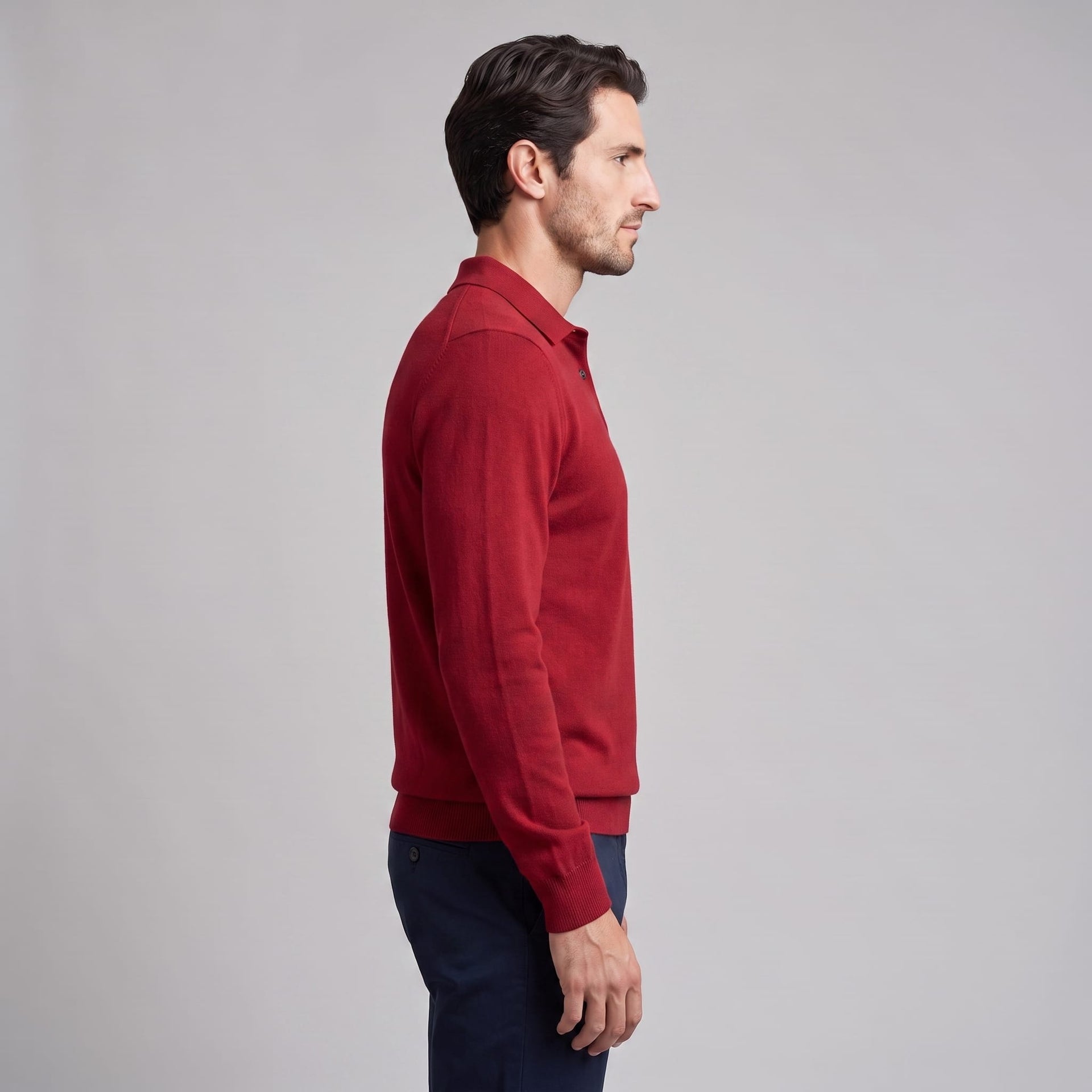 Kingsley Wool Polo Collar Sweater