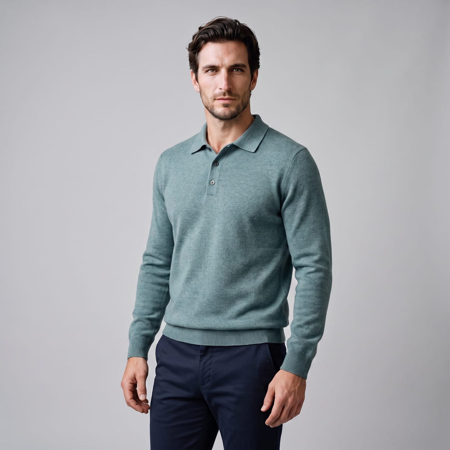 Kingsley Wool Polo Collar Sweater_21