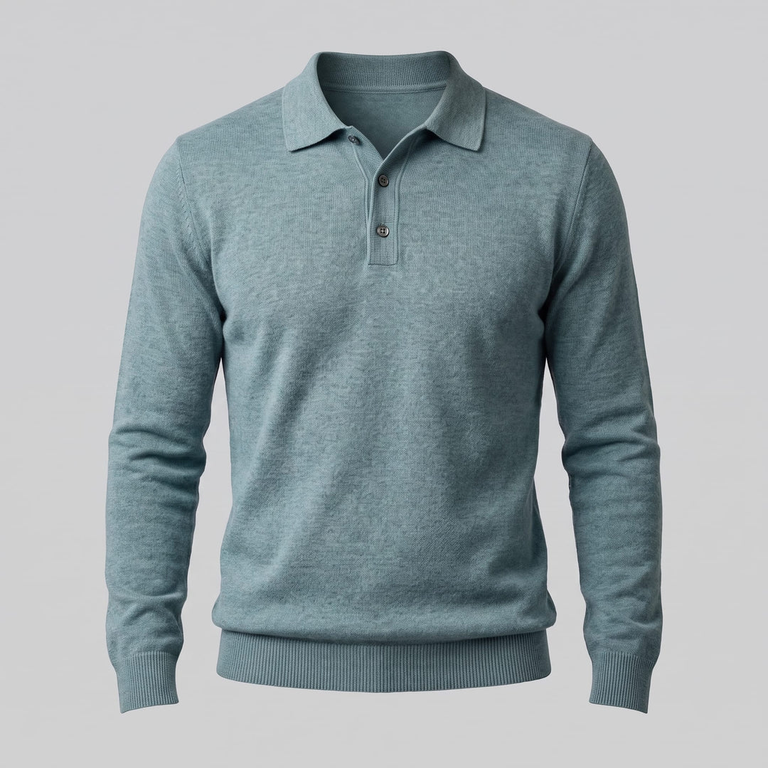 Kingsley Wool Polo Collar Sweater