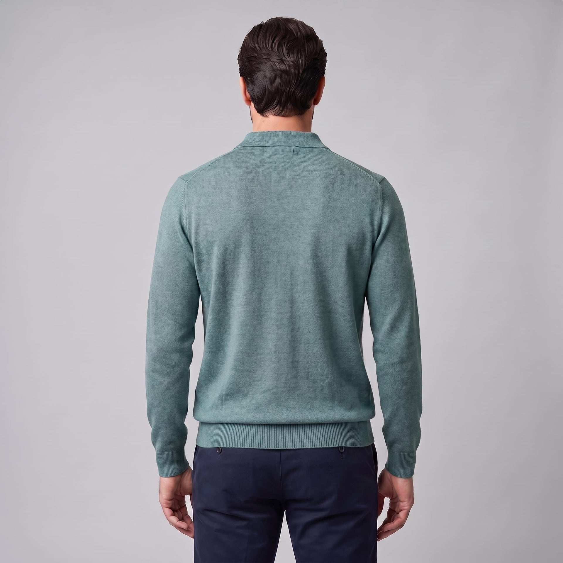Kingsley Wool Polo Collar Sweater